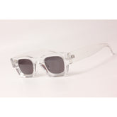 XSHADES - Rapperz - 7100 - Transparent White - Black - Acetate - Square - Sunglasses - Eyewear